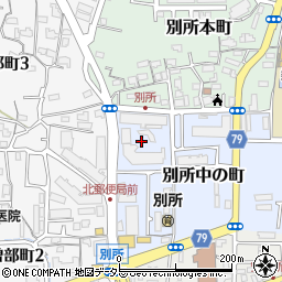 大阪府高槻市別所中の町4周辺の地図