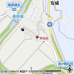 大阪府茨木市桑原53周辺の地図