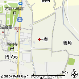 京都府八幡市野尻一庵周辺の地図
