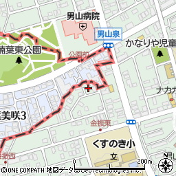 京都府八幡市男山金振3-35周辺の地図