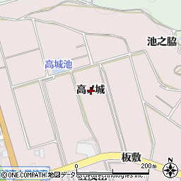 愛知県常滑市古場高ノ城周辺の地図
