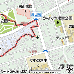ファミリーマート八幡男山金振店周辺の地図