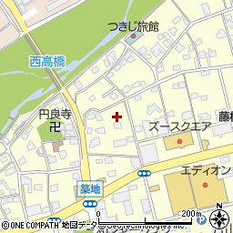 静岡県藤枝市築地855-1周辺の地図