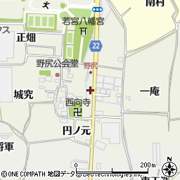 京都府八幡市野尻土井ノ内周辺の地図