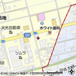 静岡県藤枝市築地317周辺の地図