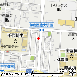 三重県鈴鹿市岸岡町1200-43周辺の地図