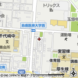 三重県鈴鹿市岸岡町1200-114周辺の地図