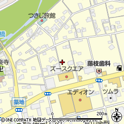静岡県藤枝市築地486周辺の地図