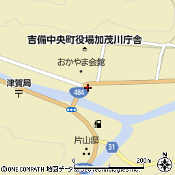 岡山県加賀郡吉備中央町下加茂1124周辺の地図