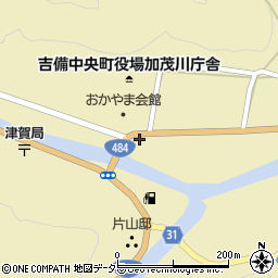 岡山県加賀郡吉備中央町下加茂1124-8周辺の地図