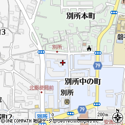 〒569-1113 大阪府高槻市別所中の町の地図