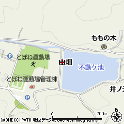 愛知県額田郡幸田町荻山畑周辺の地図