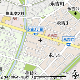 愛知県西尾市永吉4丁目5周辺の地図