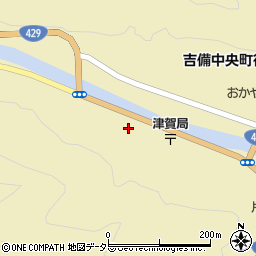 岡山県加賀郡吉備中央町下加茂104周辺の地図
