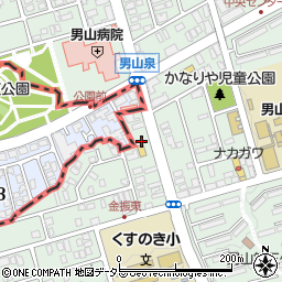 京都府八幡市男山金振1-3周辺の地図