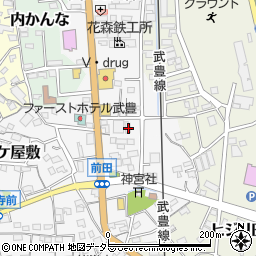 愛知県知多郡武豊町口田17周辺の地図