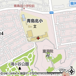 藤枝市役所　青島北小学校区おおぞら第１児童クラブ周辺の地図
