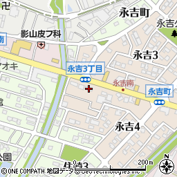 愛知県西尾市永吉4丁目3周辺の地図