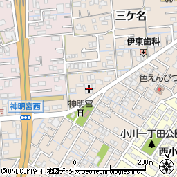静岡県焼津市三ケ名1259-1周辺の地図