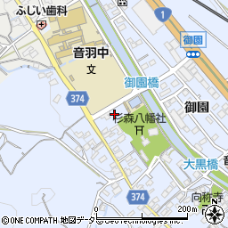 愛知県豊川市赤坂町西縄手周辺の地図