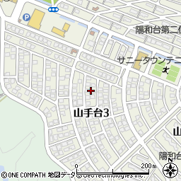 大阪府茨木市山手台3丁目9周辺の地図