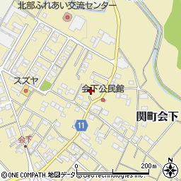 三重県亀山市関町会下1298周辺の地図