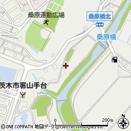 大阪府茨木市桑原415周辺の地図