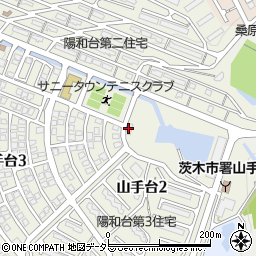 茨木サニータウンテニスクラブ周辺の地図
