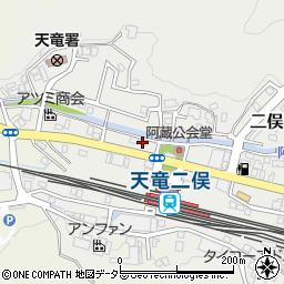 静岡県浜松市天竜区二俣町阿蔵152周辺の地図