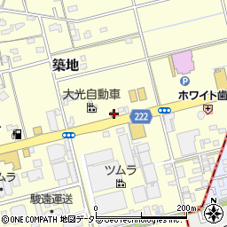 静岡県藤枝市築地408周辺の地図