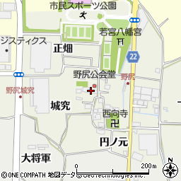 京都府八幡市野尻城究20周辺の地図