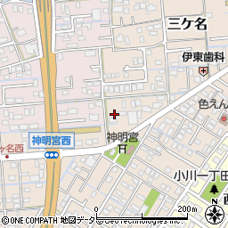 静岡県焼津市三ケ名1267-9周辺の地図