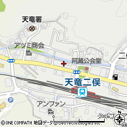 静岡県浜松市天竜区二俣町阿蔵153周辺の地図