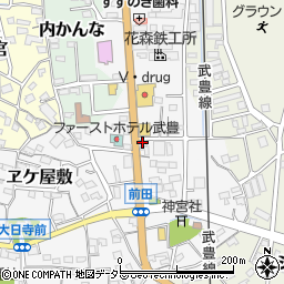 愛知県知多郡武豊町口田14周辺の地図