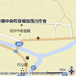 岡山県加賀郡吉備中央町下加茂1104周辺の地図