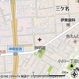静岡県焼津市三ケ名1260周辺の地図