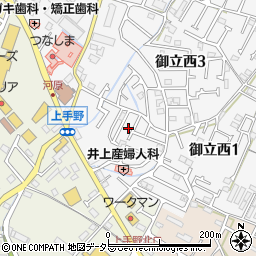 兵庫県姫路市御立西1丁目21周辺の地図