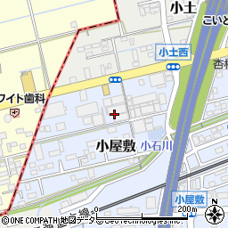 静岡県焼津市小屋敷周辺の地図