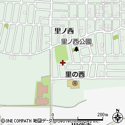 京都府城陽市久世里ノ西69周辺の地図