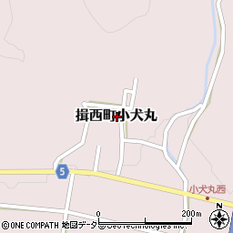 兵庫県たつの市揖西町小犬丸周辺の地図