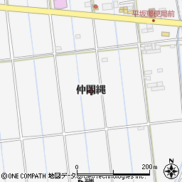 愛知県西尾市平坂町仲間縄周辺の地図