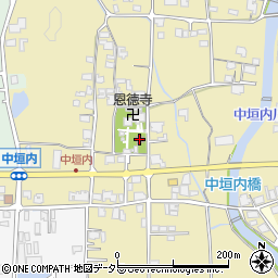 中垣内公民館周辺の地図