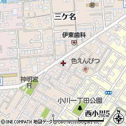 静岡県焼津市三ケ名1053周辺の地図