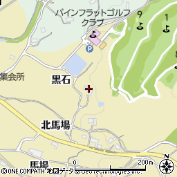愛知県新城市中宇利黒石周辺の地図