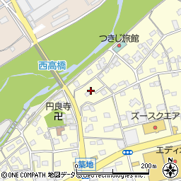 静岡県藤枝市築地921-2周辺の地図