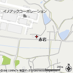 愛知県新城市富岡赤岩周辺の地図