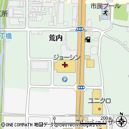 ジョーシン城陽インター店周辺の地図