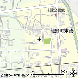 兵庫県たつの市龍野町末政132周辺の地図