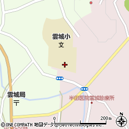 浜田市立雲城小学校周辺の地図