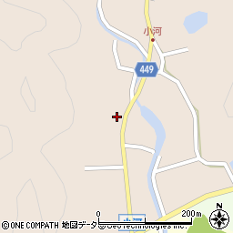 兵庫県相生市矢野町小河286周辺の地図